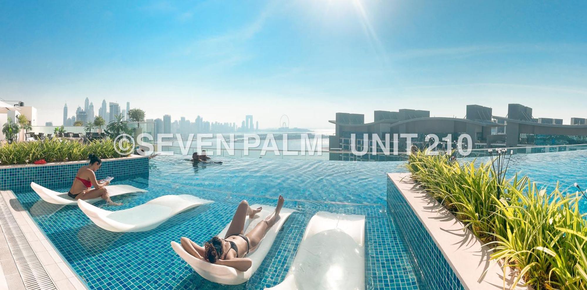 Luxus-Studio Mit Private Beach In Top-Lage, Meerblick & Infinity Pool! Dubaj Zewnętrze zdjęcie