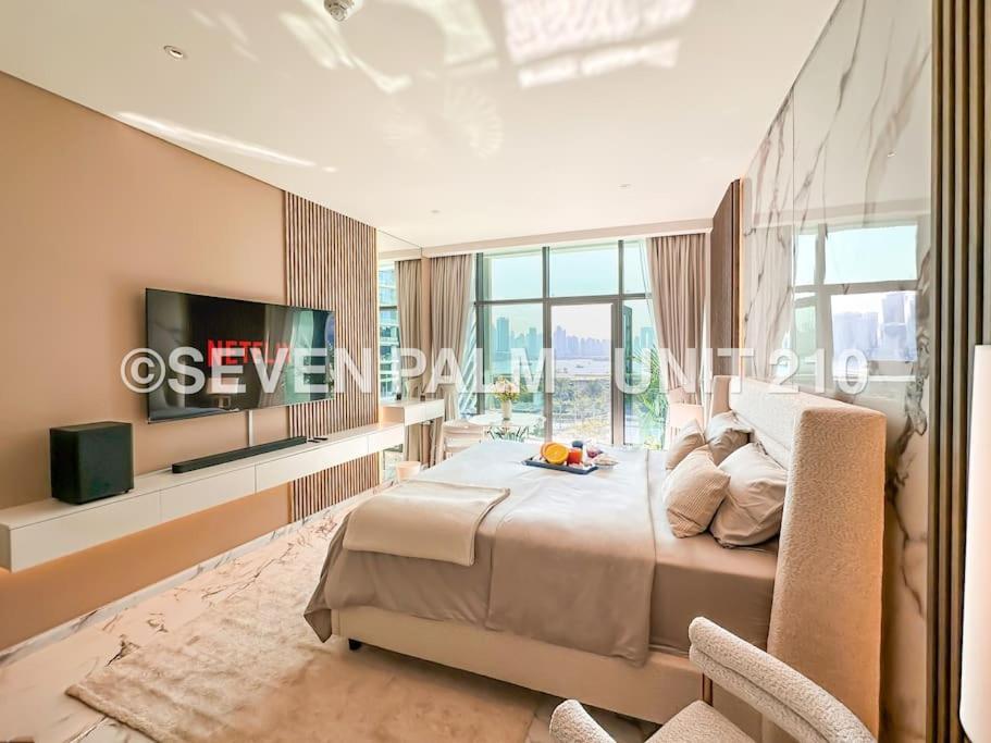 Luxus-Studio Mit Private Beach In Top-Lage, Meerblick & Infinity Pool! Dubaj Zewnętrze zdjęcie
